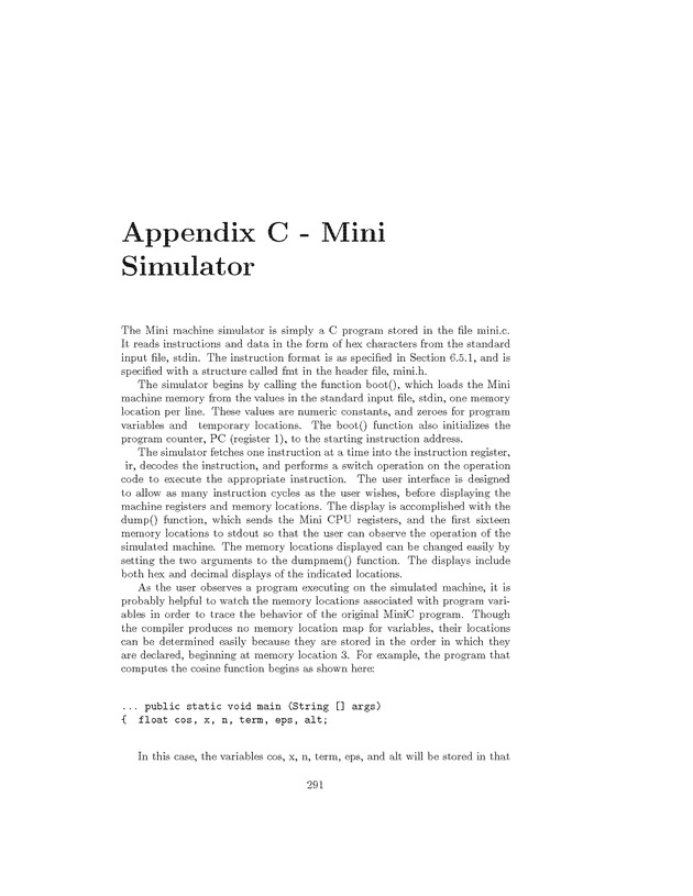 Compiler Design: Theory, Tools, and Examples - Page 291